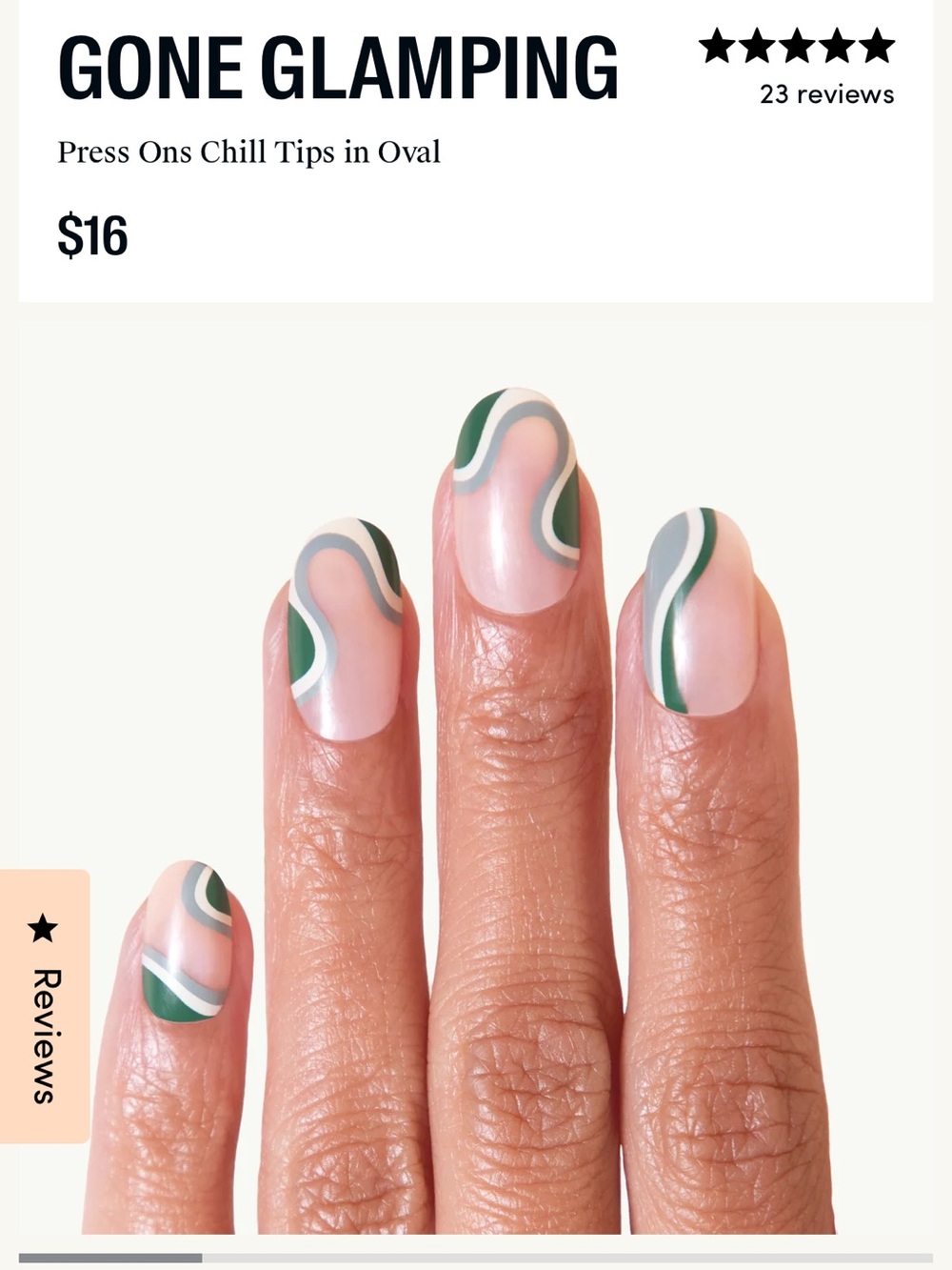 Chillhouse Chill Tips Glue-On Nails in Gone Glamping